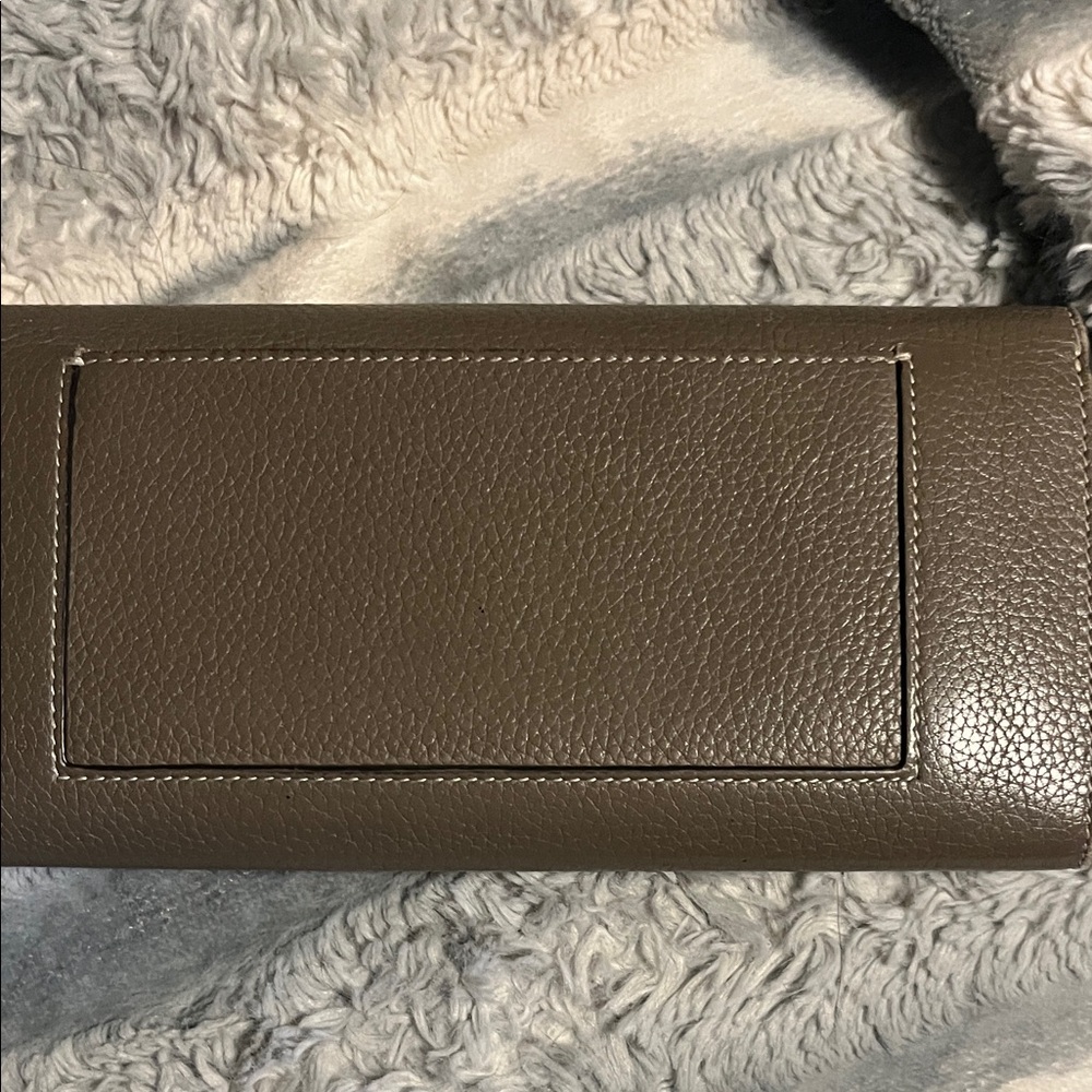 Luxury Celine Long Taupe Leather Wallet - Picture 10 of 16